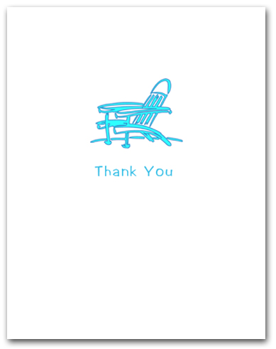 Bright Blue Adirondack Beach Chair Thank You Larger