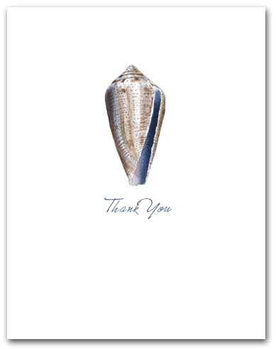 Cone Blue Brown Pattern Small Thank You Vertical Larger