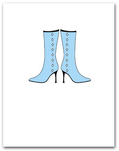 Two Fashion Light Blue Tall Womans Boots Larger