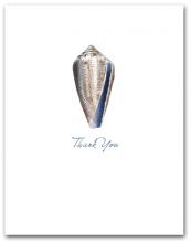 Cone Blue Brown Pattern Small Thank You Vertical